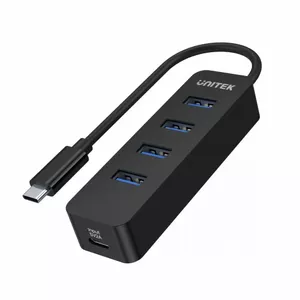 UNITEK HUB USB-C 4XUSB-A 3.1, AKTĪVS, 10 W, H1117B