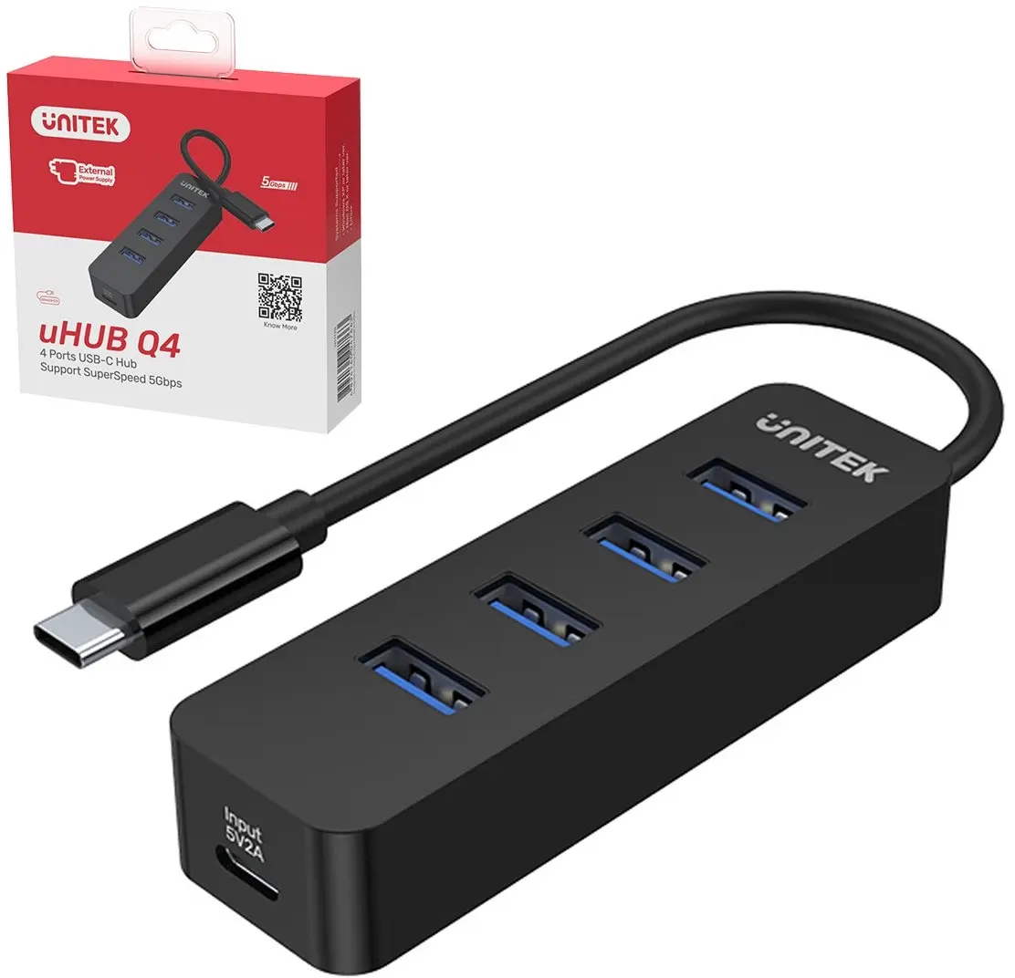 Unitek uHUB Q4 USB hub — 4-port USB 3.2 Gen 1 Photo 4
