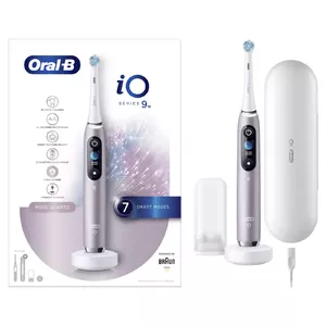 Electric vibrating toothbrush Oral-B iO Series 9n — adult, built-in battery, 4 modes, white, 1 handle + 1 brush head