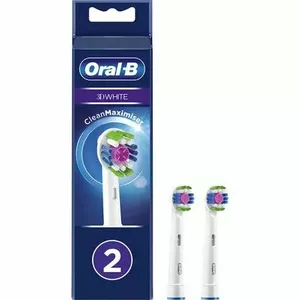 Oral-B EB18 RB-2 3D White rezerves galviņa ar CleanMaximiser tehnoloģiju, 2 gab.