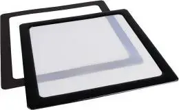 Dust Filter 140mm Square – DEMCiflex DF0382, black/white