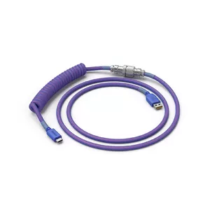 USB Coiled Cable GLORIOUS Glorious PC Gaming Race Coiled Violet 1.37 m for peripherals