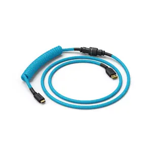 Cable GLORIOUS Coiled Blue 1.37 m — USB Type-A to USB Type-C