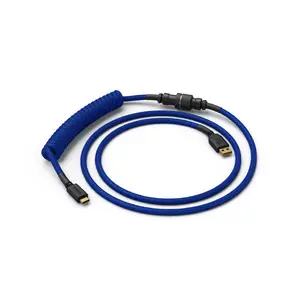 USB Type-A to USB Type-C Coiled Cable GLORIOUS 1.37 m Blue