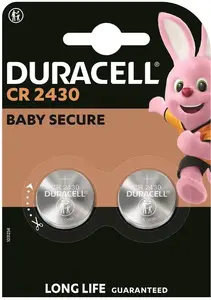 Duracell CR2430 литиевая одноразовая таблеточная батарейка 3 В — упаковка 2 шт.