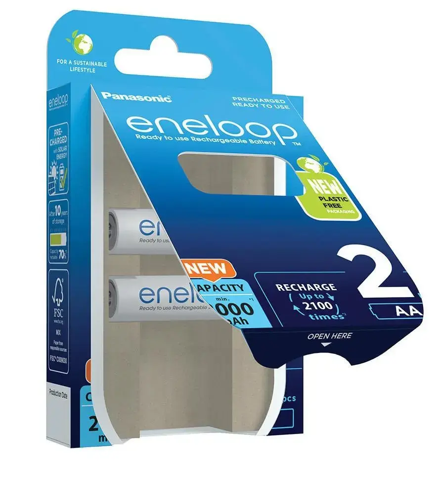 Panasonic eneloop AA uzlādējamas 2000 mAh Photo 2