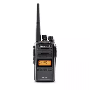 Midland G18 Pro rācija 99 kanāli 446.00625 - 446.19375 MHz Melns