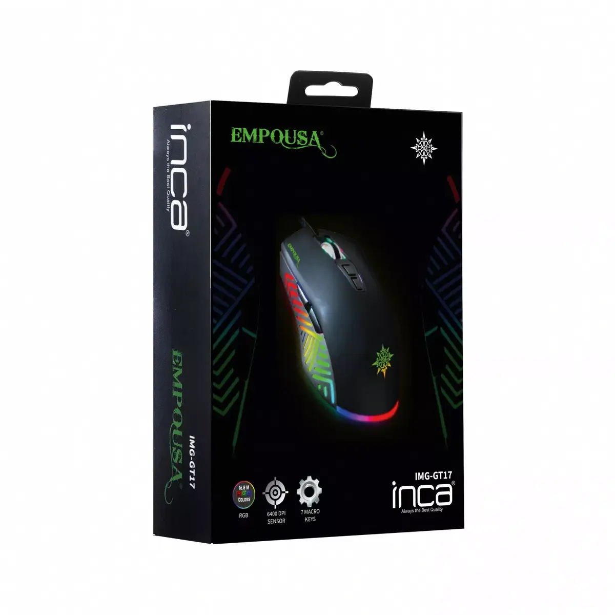 INCA IMG-GT17 Right-hand Optical Mouse 6400 DPI Photo 5