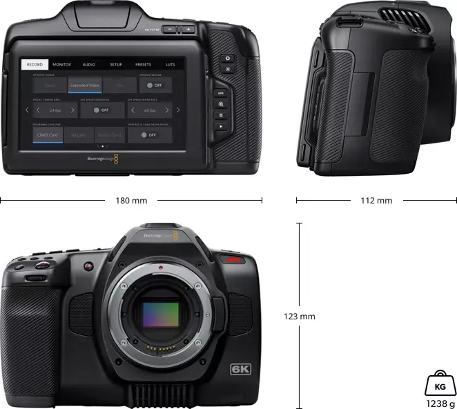 Ручная видеокамера Blackmagic Design Pocket Cinema Camera 6K Pro Photo 5