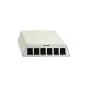 Patch panel Rutenbeck PP-UM A-6 Ap rw 6 ports pure white