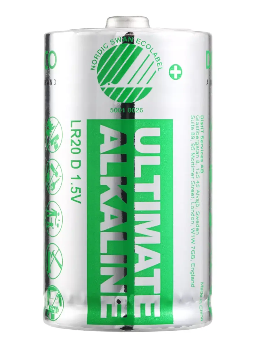 Deltaco Ultimate Alkaline D vienreizējā baterija Photo 5