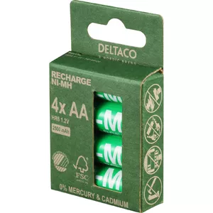 Uzlādējama baterija Deltaco ULT-NH2500AA-4P AA NiMH 2500mAh