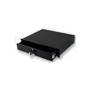 19" montāžas aizslēdzama kontaktu panelis XtendLan 2U 350 mm ZASUV2U-BLACK melna