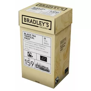 Tea Bradley's Organic Tropical Fruit Flavored 25 Bags – Black Tea, 25 Tea Bags