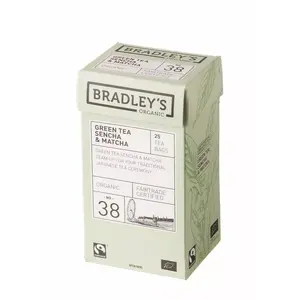 Tea bradley's Organic Sencha and Matcha, green tea bags 25 pcs