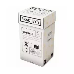 Tea bags Bradley's Chamomile Tea 25 bags — chamomile herbal infusion, single-serve tea bags