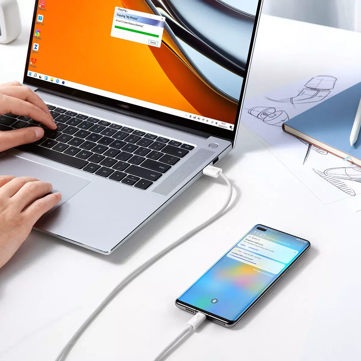 USB-A to USB-C Cable Baseus CALD000602 1 m Photo 18