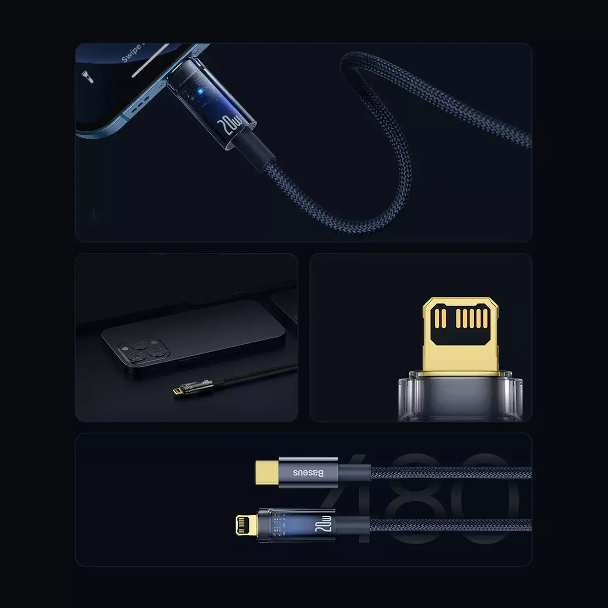 Baseus Explorer Series USB Type-C to Lightning Cable 20W Photo 35