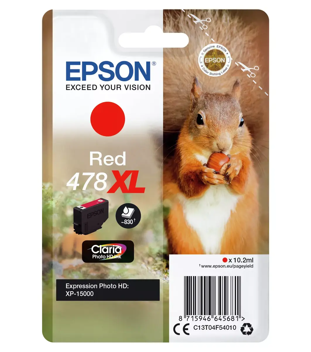 Cartridge Epson 478XL red Photo 2