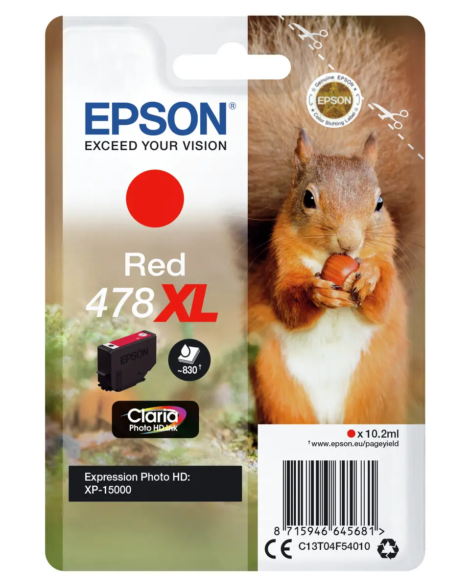 Epson Squirrel 478XL Claria Photo HD