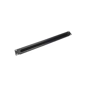 Patch panel 1U XtendLan CMP1UBRUSH-B black 19" with brush cable management