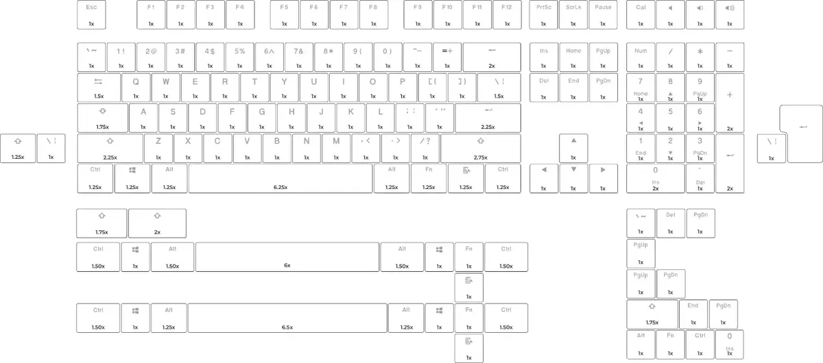 Keyboard cap Glorious PC Gaming Race Aura V2 Photo 4