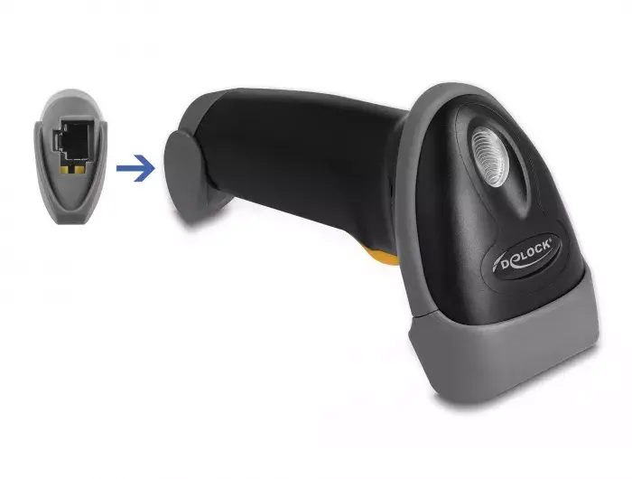 DeLOCK USB Barcode Scanner 1D Laser Black Photo 2