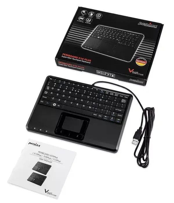 Клавиатура Perixx USB QWERTY Нидерландская Английская Французская Photo 4
