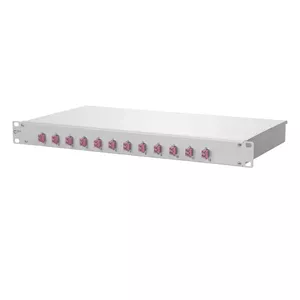 Patch panel METZ CONNECT 1502577512-F 1U LC connectors White Aluminium Steel