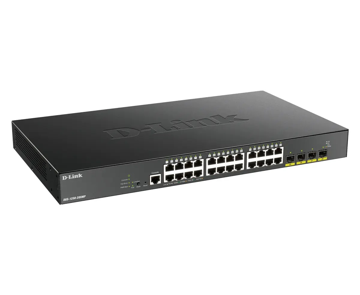 Управляемый коммутатор D-Link DGS-1250-28XMP/E Photo 2