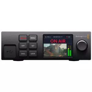 Video uztveršanas ierīce Blackmagic Web Presenter HD — 720p/1080p/2160p, 60 Hz, H.264/H.265, USB-C, AC/DC barošana