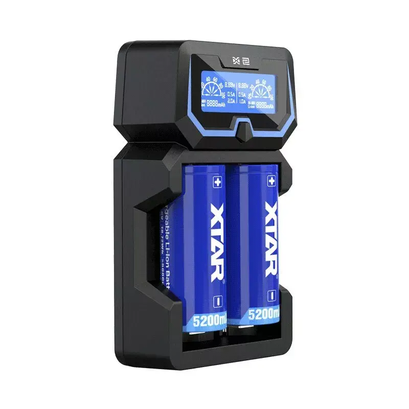 XTAR X2 divvietīgs Li‑ion lādētājs 18650 Photo 5