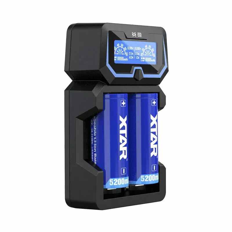 XTAR X2 divvietīgs Li‑ion lādētājs 18650 Photo 8