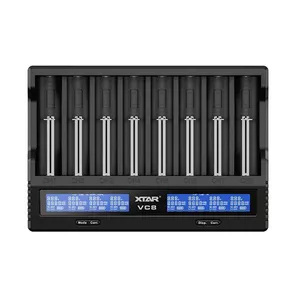 XTAR VC8 battery charger to Li-ion i NiMH