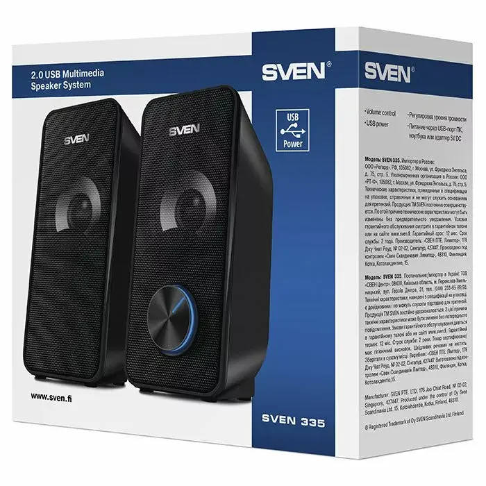 Акустика SVEN 2.0 335 — 6 Вт стерео Photo 4