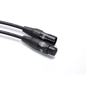 Аудиокабель Hosa HMIC-010 — 3,05 м XLR 3-контактный (мама—папа), серебристое покрытие контактов, чёрный