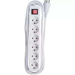 Удлинитель Microconnect MC-GRU0630DK 3м 6 розеток для внутреннего использования белый