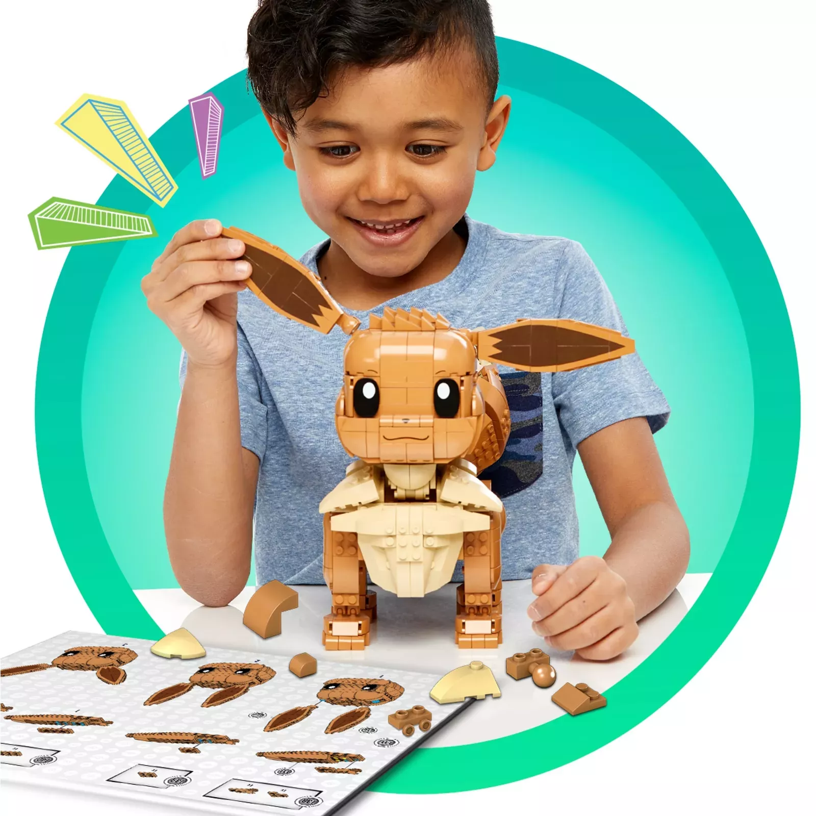  Mega Pokémon Jumbo Eevee Toy Building Set, 11 inches