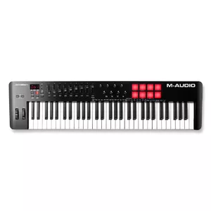 MIDI-клавиатура M-Audio Oxygen 61 MKV — 61 клавиша, USB-контроллер с 16 пэдами, 8 ручками, дисплеем, питч-колёсом (чёрный)