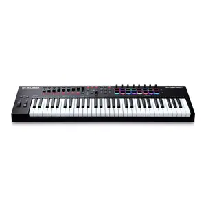 MIDI keyboard M-Audio Oxygen Pro 61 — 61-key USB controller with 16 pads, OLED display, MIDI out, pedal input