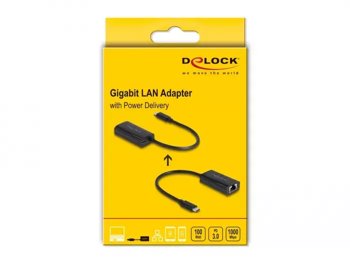 DeLOCK 61026 USB C RJ45 dzimuma mainītājs Photo 3
