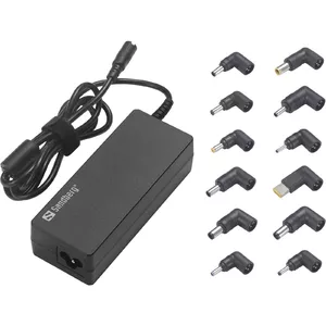 Sandberg Laptop AC Adapter 90W EU+UK strāvas adapteris & pārveidotājs Iekštelpas Melns