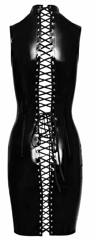 Платье Black Level Lacing S — виниловое короткое платье Photo 6