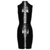 Платье Black Level Lacing S — виниловое короткое платье Photo 6