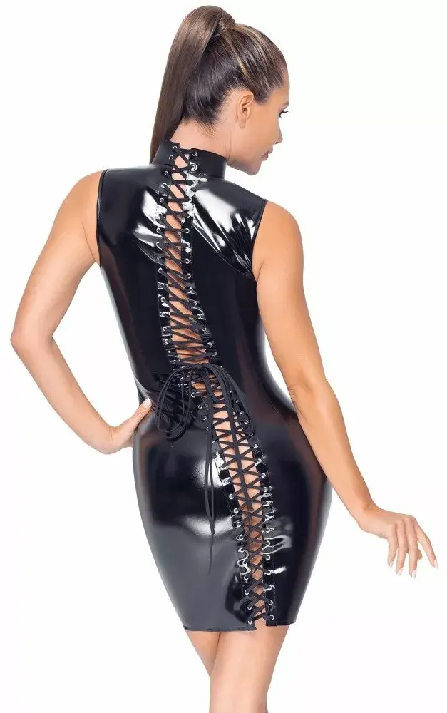 Black Level vinila kleita XL ar divvirzienu rāvējslēdzēju Photo 5