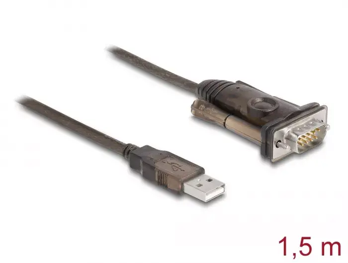 Adapteris USB 2.0 Type-A uz Serial RS-232 D-Sub 9 pin male Photo 2