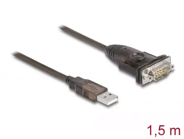 DeLOCK Adapteris USB 2.0 Type-A uz Serial RS-232 D-Sub 9 pin male Photo 2