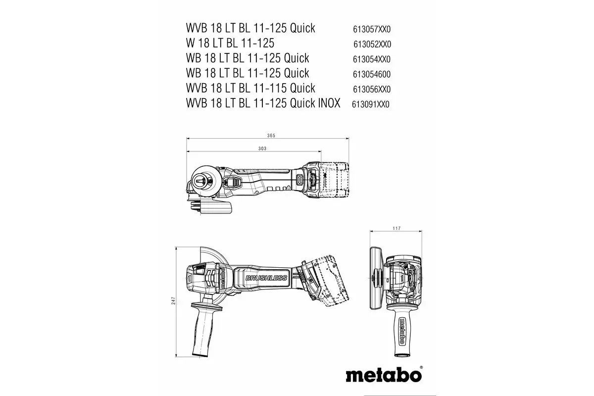 Шлифовальная машинка Metabo WB 18 LT BL Photo 4