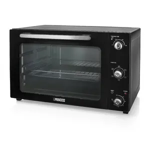 Princess 01.112759.01.001 Medium Electric Convection Oven, 55 L Capacity, 2000 W Power, Black