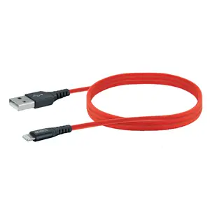 Кабель для мобильного телефона USB A — Lightning SCHWAIGER LPRO410 501, USB 2.0, 1,2 м, красный